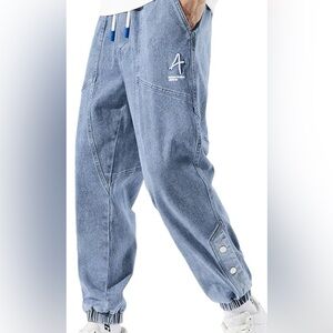 Stylish Blue Denim Jogger Jeans